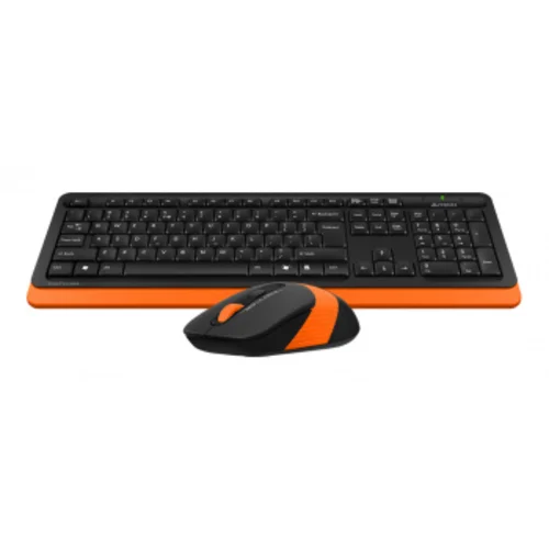 Клавиатура + мышь A4Tech Fstyler FG1010 клав:черный/оранжевый мышь:черный/оранжевый USB беспроводная Multimedia (FG1010 ORANGE)